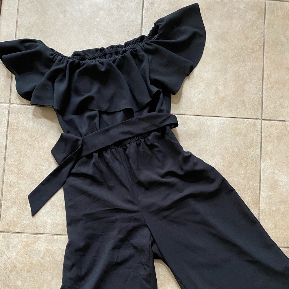 Rachel Roy Off Shoulder Daya Romper Plus Size
